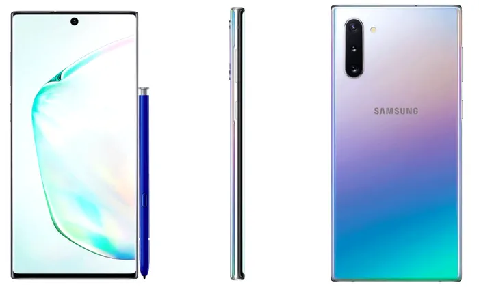 Samsung Galaxy Note 10 argintiu