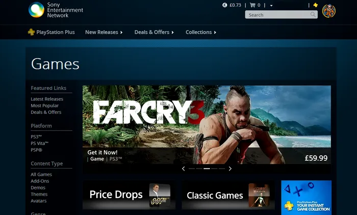 Sony entertainment network PlayStation