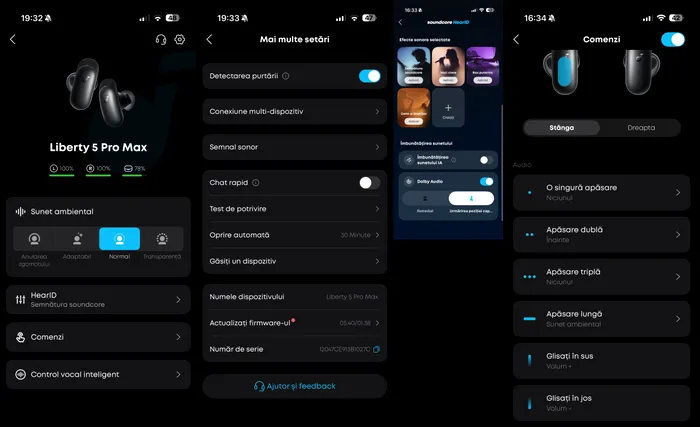 Câteva dintre funcțiile "ascunse" în soundcore Liberty 5 Pro Max prin intermediul aplicației