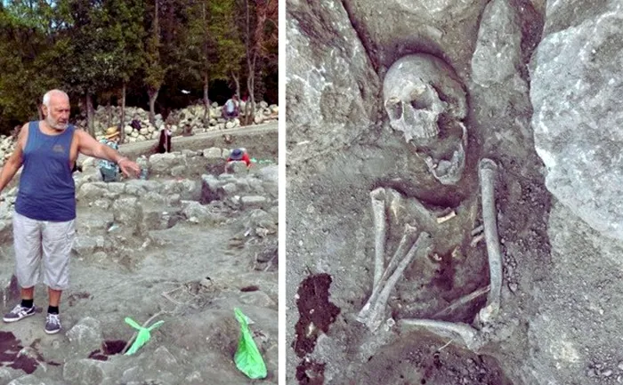 Imagini de la situl arheologic Sursă foto - novinite.com