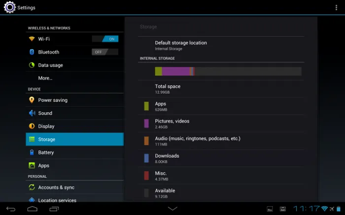 Huawei MediaPad 10 FHD Folder Memorie