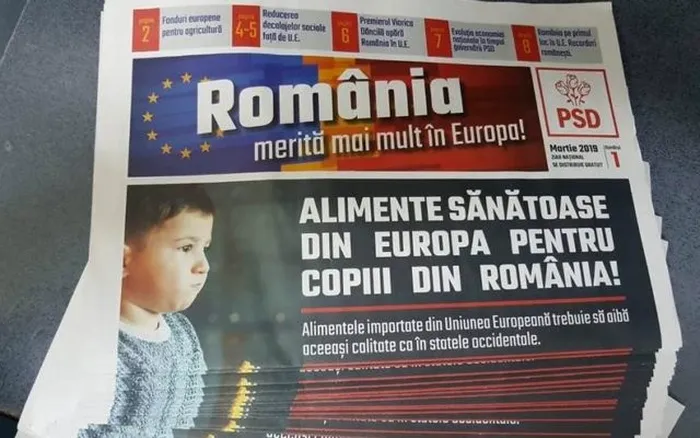 Posta romana ziarul partidului PSD