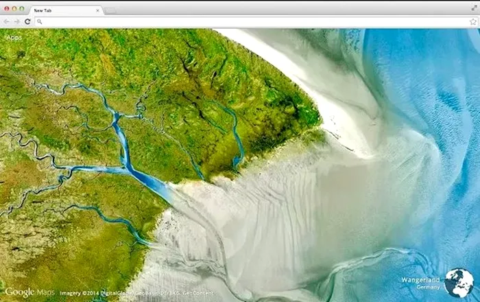 Google Satellite chrome