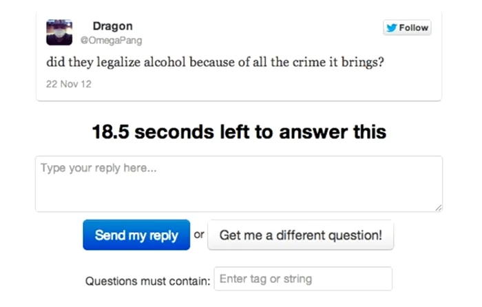 Asked It website pentru intrebari pe twitter