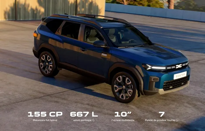 Dacia Bigster, un SUV cu dimensiuni generoase