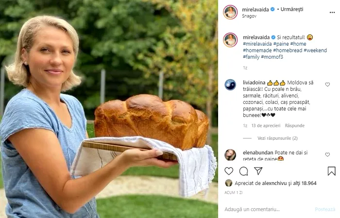 Mirela Vaida, gospodină iscusită