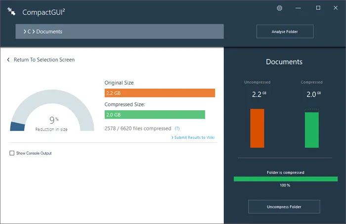 Cum câştigi spaţiu în Windows 10 compresând directoare nativ