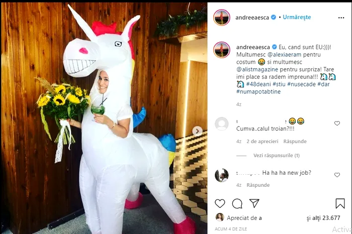 Imaginea virală cu Andreea Esca. Cum a îndrăznit să apară în fața fanilor. Nu multe vedete din România ar avea curajul ăsta