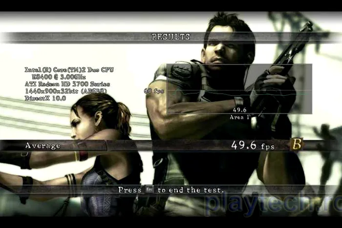 RE5: Fixed Benchmark 5770-Rezoluție 1440x900, MSAA 8x