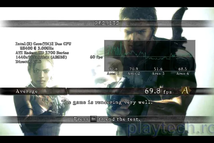 RE5: Variable Benchmark 5770-Rezoluție 1440x900, MSAA 8x