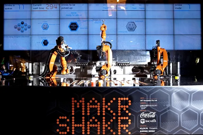 Bacardi Coca Cola Google io Makr shakr robot 