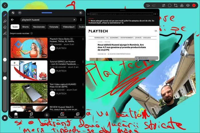 Funcția Live-Multitask de ajută să profiți la maxim de puterea de procesare a tabletei