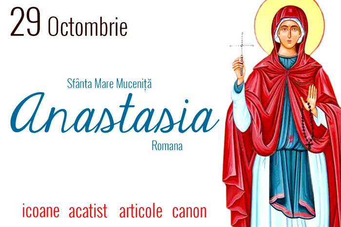 Icoană cu Sfânt Anastasia Romana.