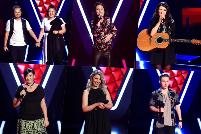 Concurenții aflați la duel în prima ediție a knock-urilor de la Vocea Romaâniei.