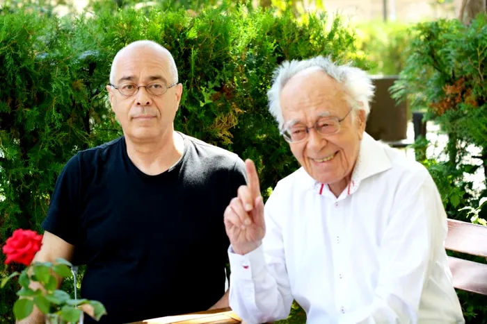 Mihai Șora și Tom Șora în 2019 (foto Facebook - Luiza Palanciuc-Șora)