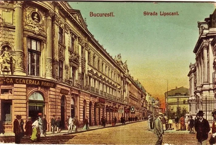 Strada Lipscani, București, anii 1930. Foto iMagoRomaniaE