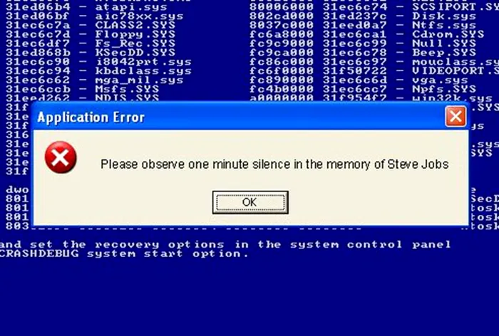 Apple bsod blue screen iPhone 5S