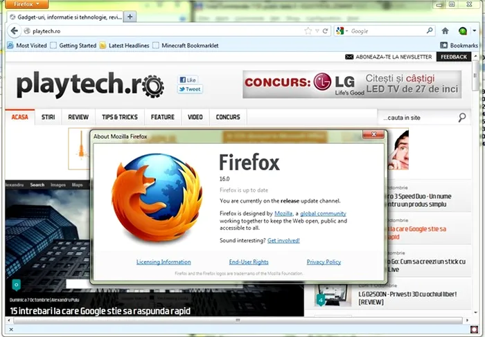 Mozilla Firefox 16
