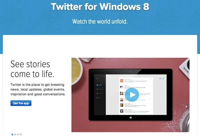 Twitter Windows 8 App