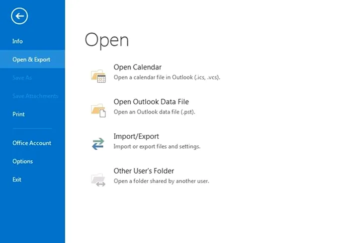 Outlook import csv