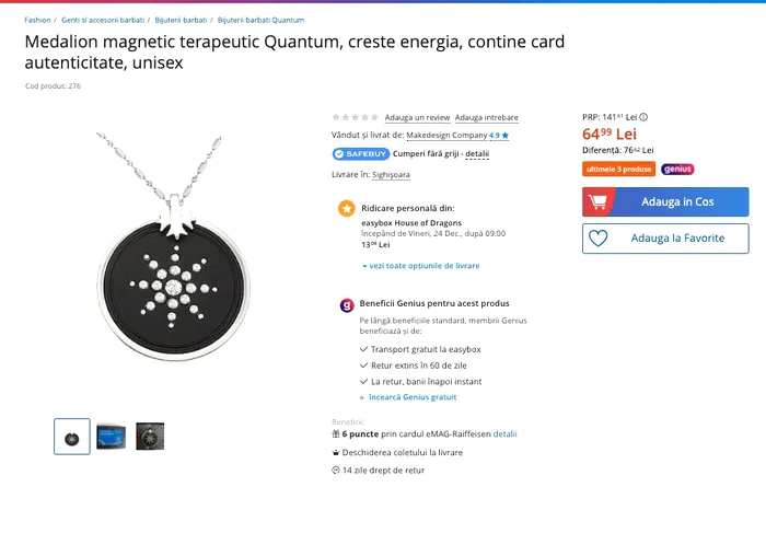 emag pandantiv anti-5G