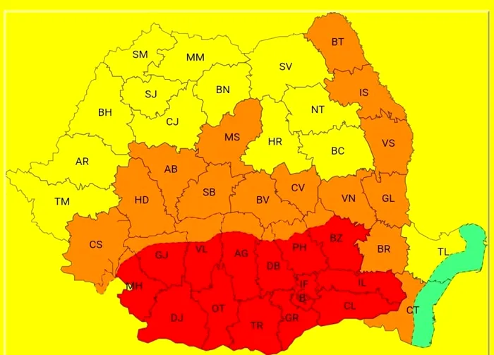Un nou val de foc peste România, conform ANM