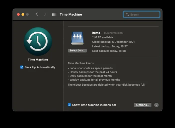 Time Machine Synology