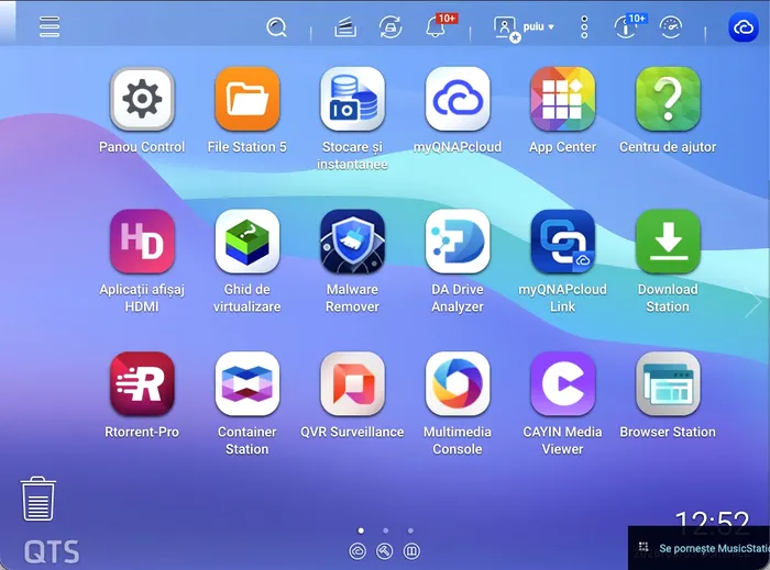 Câteva dintre aplicațiile și serviciile disponibile pe QNAP