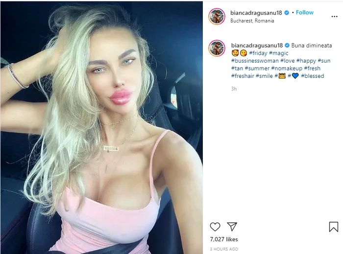 Bianca Drăgușanu, de nerecunoscut! Cum arată vedeta fără machiaj FOTO