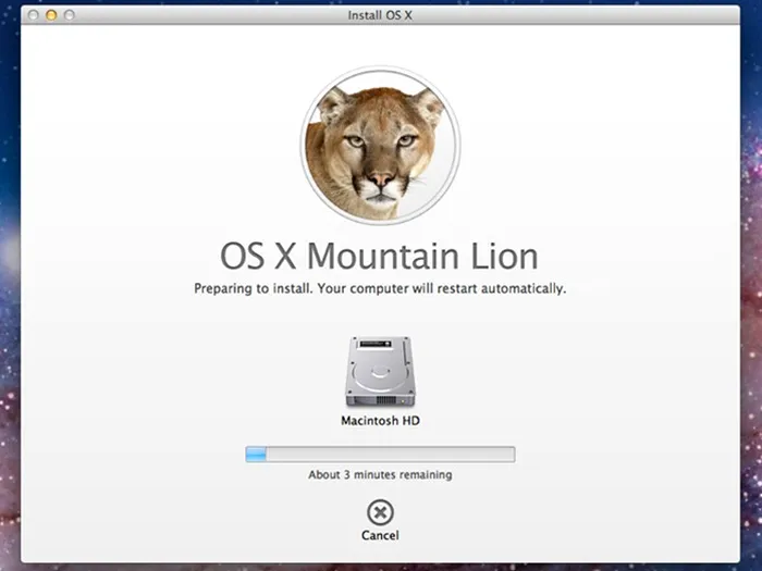 OS Mountain Lion