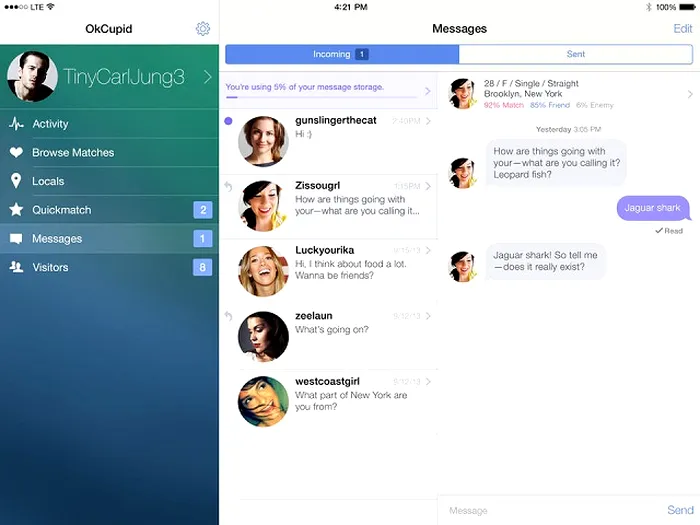 Cele mai populare aplicații de dating - Tinder