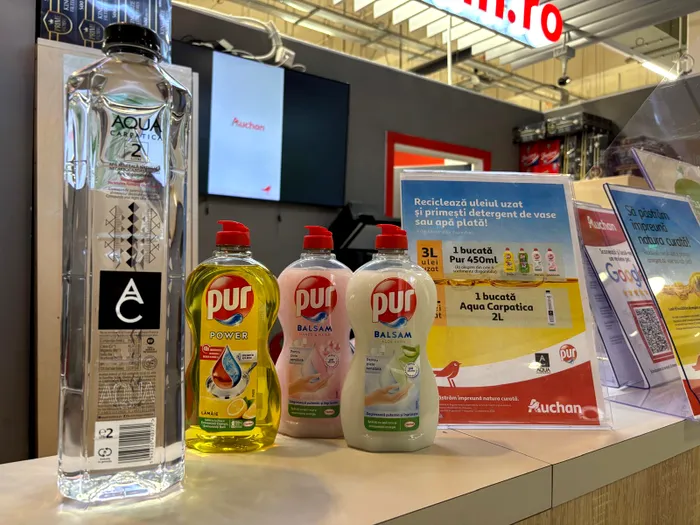 Auchan - reciclare ulei alimentar uzat