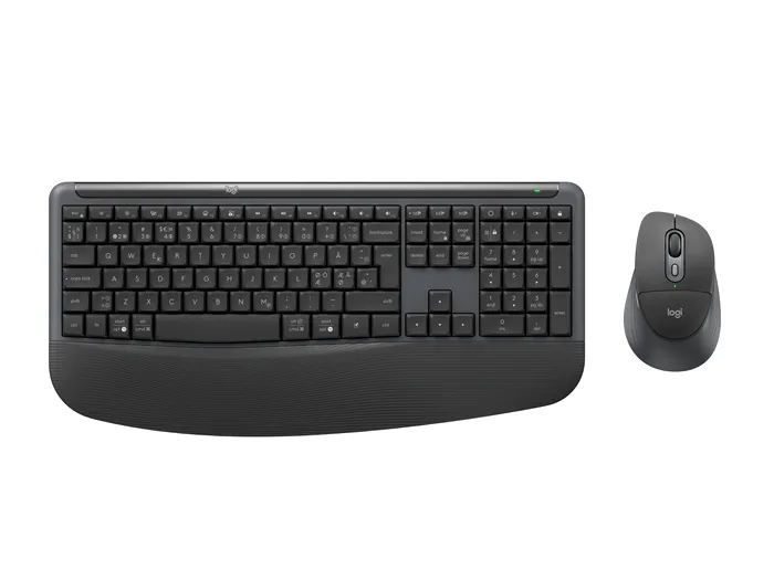 Logitech Signature Comfort Plus MK880 este disponibil în culorile alb și negru