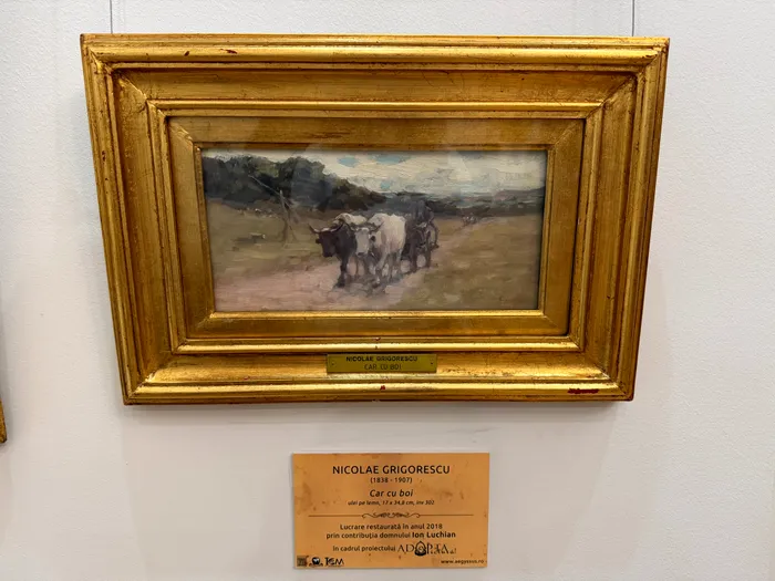 Car cu Boi de Nicolae Grigorescu la Muzeul de Artă din Tulcea