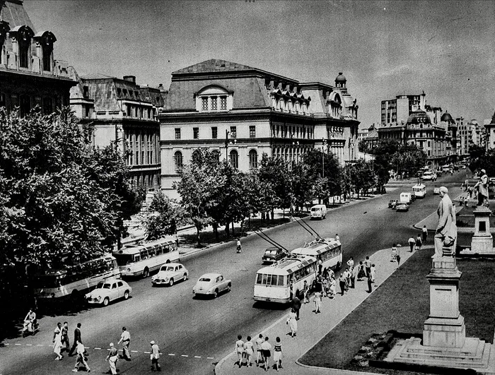 Bulevardul 6 Martie, actualul bld Regina Elisabeta, București, 1964. Foto Wikipedia
