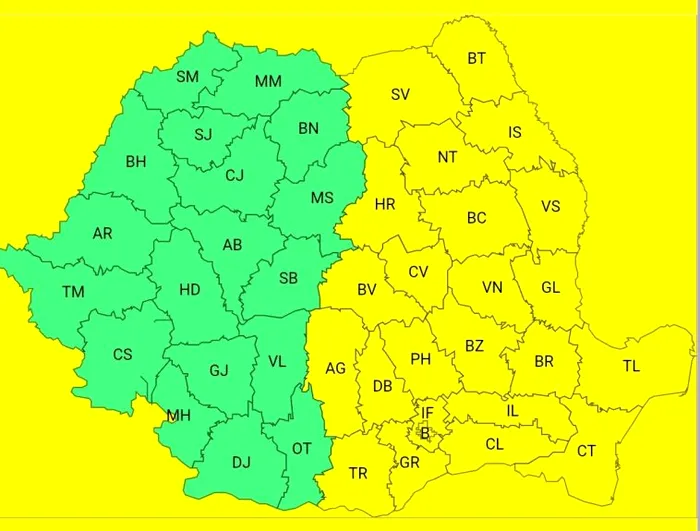 Jumătate din ţară, afectată de ger (Foto: ANM)