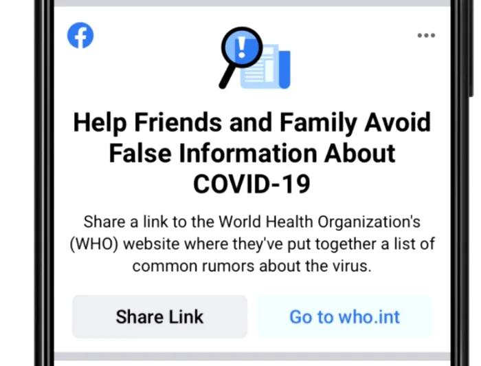 coronavirus pandemie facebook who