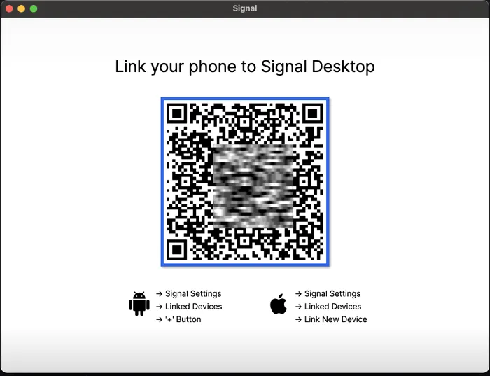 Cum folosești signal pe Mac
