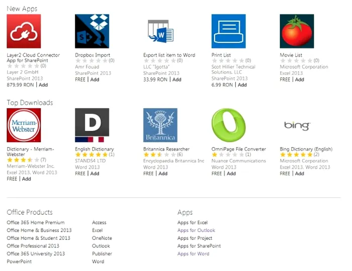 Apps office 365