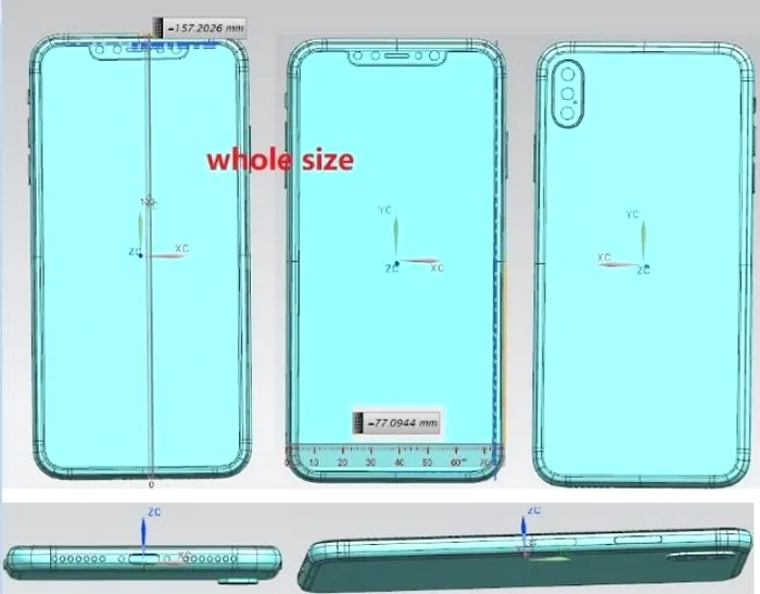 iphone x ecran 6,5 inci