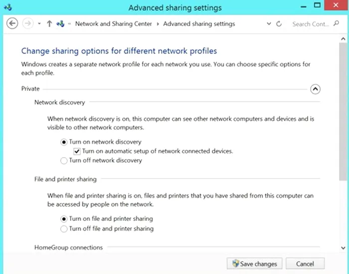 tips and trick partajare enable-file-and-printer-sharing-on-windows-8.1