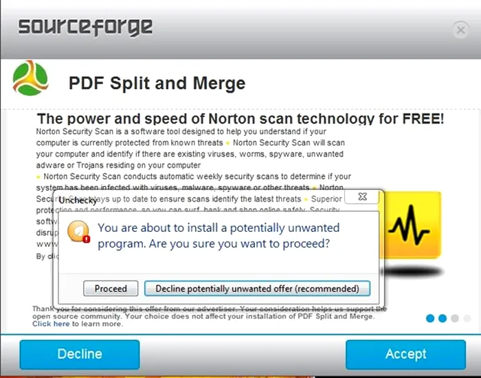 Sourcefourge junkware