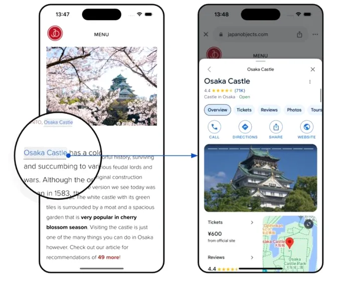 Google a introdus o funcție în aplicația sa pentru iOS, semnalată de SERoundtable, care adaugă automat linkuri pe paginile web vizualizate în browserul nativ al aplicației.