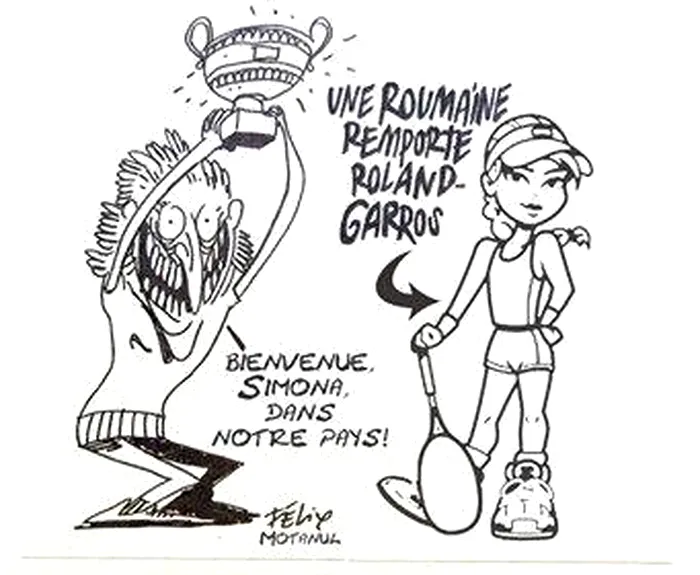 charlie hebdo simona halep caricatura roland garros