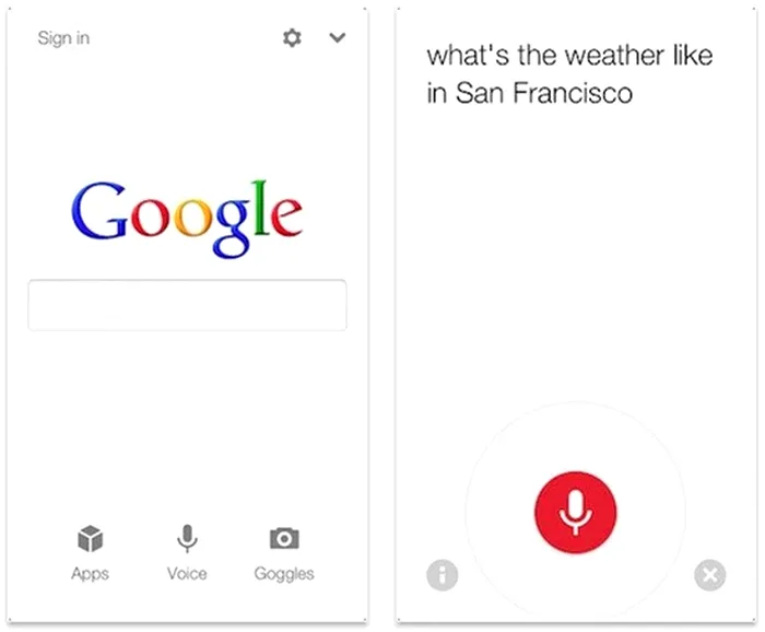 google search app iOS