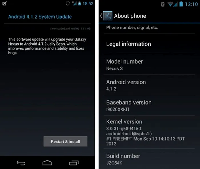 android 4.12 galaxy nexus s
