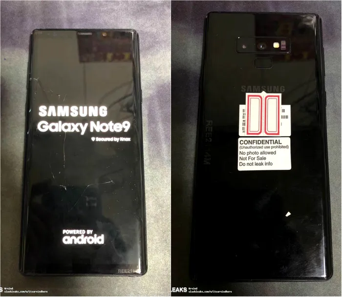 Samsung Galaxy Note 9 imagini leak Twitter