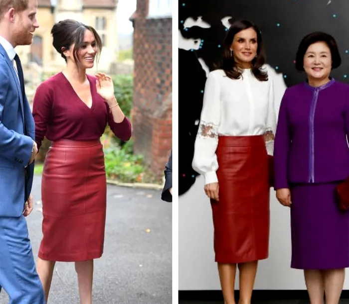 De ce toți s-au mirat când au văzut-o pe Meghan Markle îmbrăcată așa. S-a îmbrăcat la fel ca regina Letiția a Spaniei 