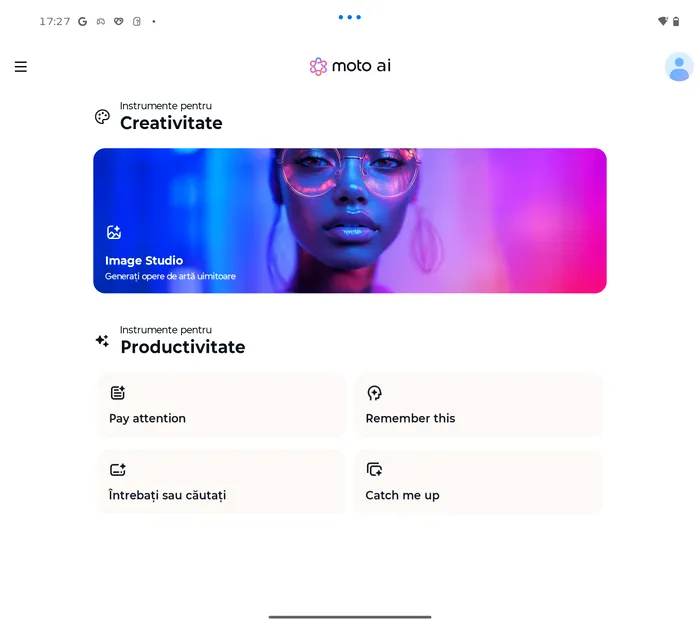 Dincolo de agenții AI, aplicația moto ai îți aduce într-o singură aplicație toate experiențele ghidate de inteligență artificială online și offline