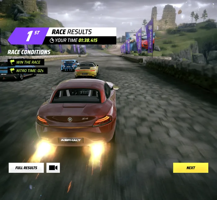 Asphalt Legends pe HONOR Magic V5